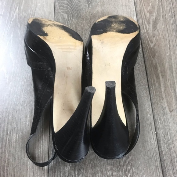 Marc Fisher Peep Toe Black Heels - Picture 6 of 6